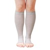 Maison Peony Organic Cotton Compression Socks, Open Toe, No Toe,