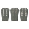 Novel Box 3 Pack Gray Linen Earring/Pendant Display Stand 3.5x2x5