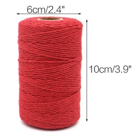 jijAcraft 200M Cotton Twine, Durable Baker's String, Perfect for Baking, Gardening, Butchers, Crafts, Gift Wrapping