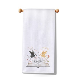 WSNANG Fantasy Novel Dragon Wing Inspired Towel Violet and Xaden Fans Gift Empyrean Book Series Merch for Fantasy Fans (FW Towel CA)