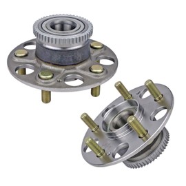 Bode-man 2pc Rear Driver and Passenger Side Wheel Hub Bearing Assembly for 2002-2006 Acura RSX for 2004-2005 Honda Civic Si and SiR Only