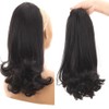Wig for women with straight hair and two plastic combs,