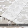 Jubilantex White Lace Sheer Curtains Embroidered Leaf Buds 95 Inches