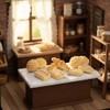 Hyper-Realistic Miniature Bread Set, 1/12 Scale Resin Food Props for