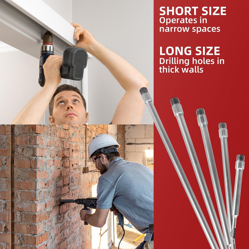 220 mm SDS Plus Extension Shank for Drill Bits Drill