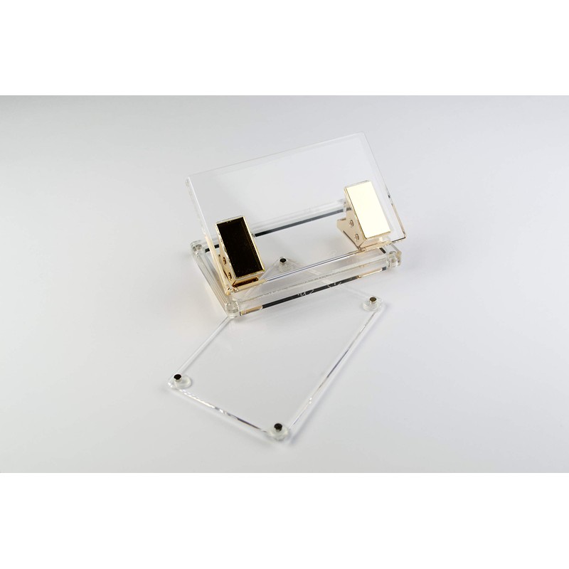 Dany Marcus Transparent Acrylic Hole Punch with Gold Metal Paper