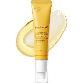medicube Eye Serum with Kojic Acid Turmeric All-Day Brightening Eye Gel Serum Refreshing Eye Care with Vitamin C, Retinol & Caffeine Hydrating & Cooling Formula Korean Skincare, 1.01 fl.oz
