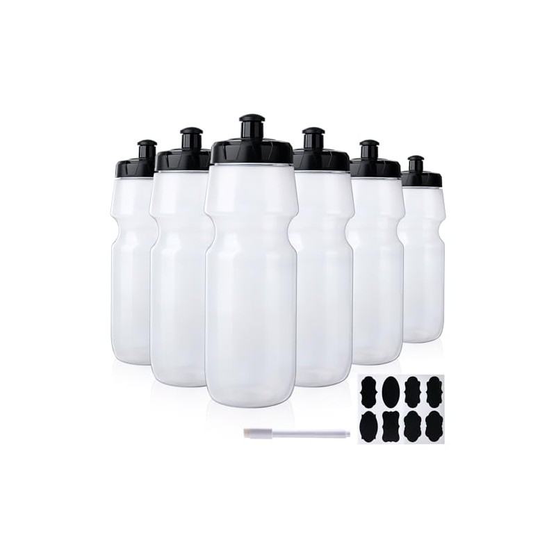 Belinlen 6 Pack 25 oz Sports Water Bottles Sports and