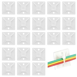 Nivofu - 100 Piezas Soportes Autoadhesiva para Bridas Cuadrada