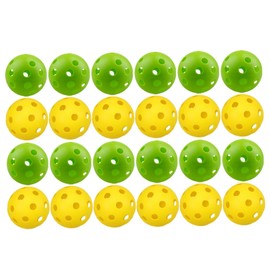 KOMBIUDA 24Pcs Golfing Practice Balls Sports Balls Plaything Hollow Design for Balanced Swing for All Ages and Skill Levels Bright Colors for Low Light Conditions