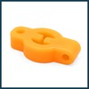 TUCKBOLD 3Pcs Orange 1/2 inch Dia Hole Car Rubber Exhaust