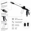 Car Wash Water Gun for Garden Hose – Adjustable Long-Reach