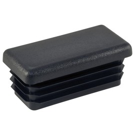 Caplugs RER-2X3-10-14 – RER Series – Plugs for Rectangular Tubing, 10 Pack, Hole Width 2.000" x Hole Length 3.000", Wall Thickness 10-14 Ga. (0.134-0.083"), PE-LD, Black, Exterior Ribs (99394016)