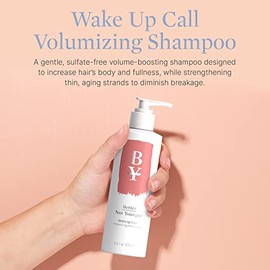 Better Not Younger Wake Up Call - Champú voluminizador de 8.4 onzas líquidas, champú diseñado para adelgazar el cabello y mujeres mayores de 40 años, voluminiza, eleva y nutre el color seguro y sin