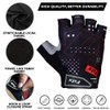 FDX All Day Half Finger Cycling Gloves - Gel Padded,