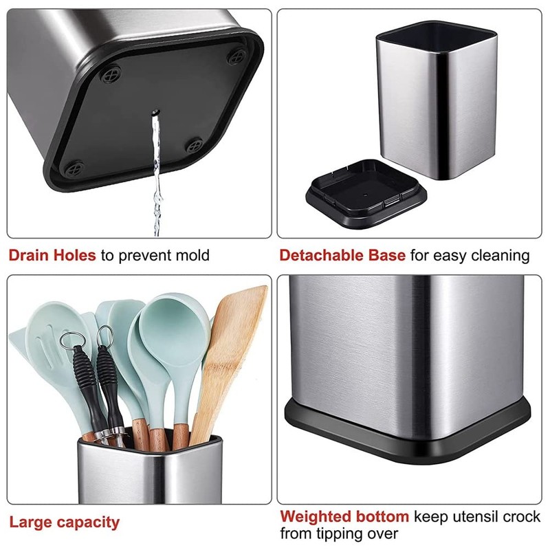 Yuemsh Kitchen Utensil Holder, Utensil Holder for Countertop Cooking Utensil