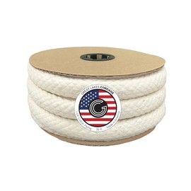 1.25" Cotton Piping Cord, Size 8 (35 ft) Natural