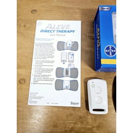 Bayer Aleve Direct Therapy Tens Device Lower Back Wireless No Gel Pads New Batteries