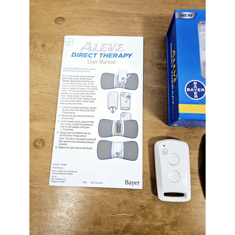 Bayer Aleve Direct Therapy Tens Device Lower Back Wireless No