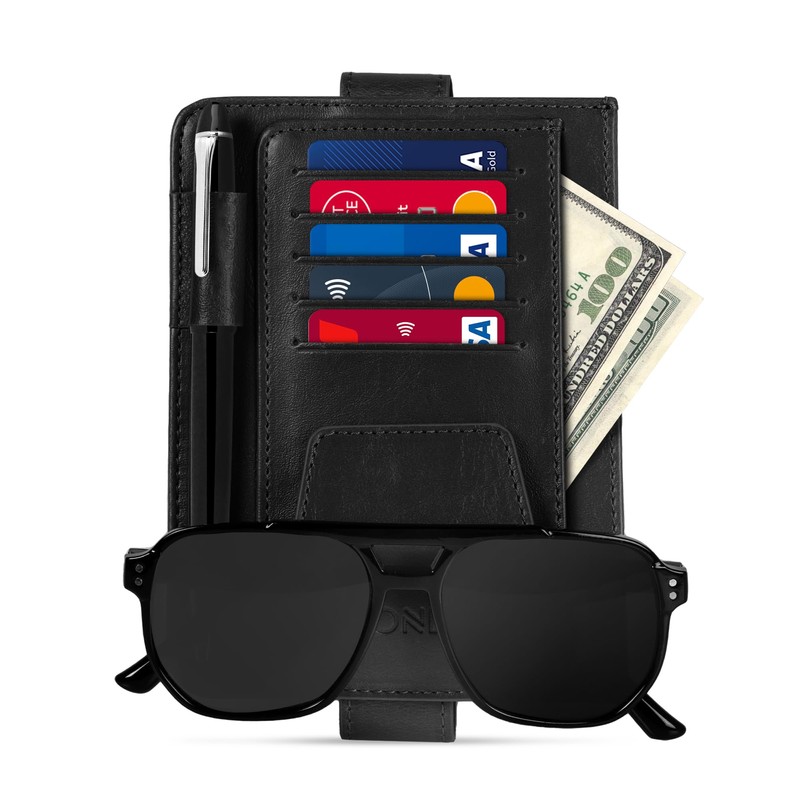 Londo Leather Car Visor Organizer – Stylish & Functional Storage