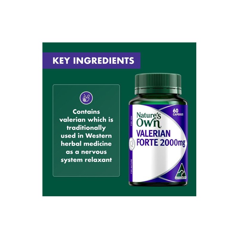 Nature's Own Valerian Forte 2000Mg 60 Capsules