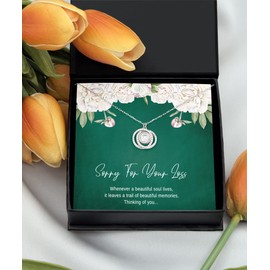 Sorry For Your Loss Necklace For Friend, Memorial Gift, Sympathy Gifts For Her, Remembrance Necklace, Unique Bereavement Gift, Condolence Bereavement Keepsake, Sterling Silver Support Gift