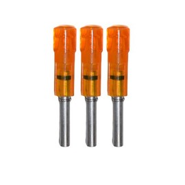 Lumenok 2216 Flat Bolt End (3-Pack), Red