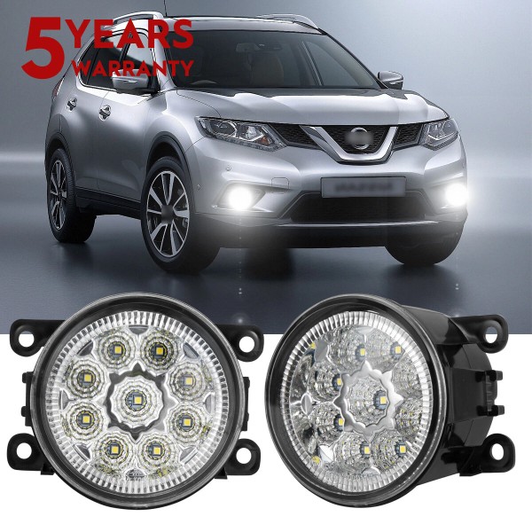 SHENKENUO 2x Drive Side Fog Light Lamp H11 Bulbs 55W