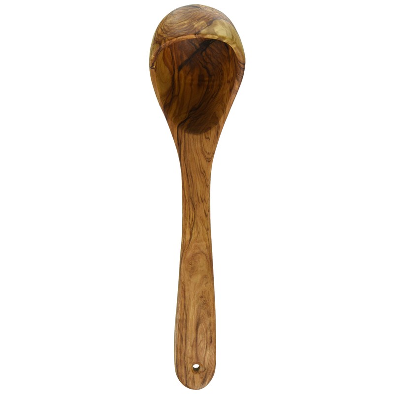 General Olive Wood Ladle Wooden Ladle, Olive, 11.8 inches (30