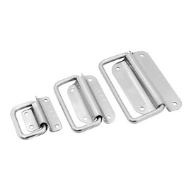 2 x Stainless Steel Crate Handles, Folding Handles, Box Handles, Box Handles, Box Handles, Width 50 mm