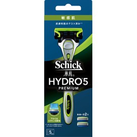 Schick Hydro 5 Premium Sensitive Skin Holder (With Blade + 1 Replacement Blade), Shaving, Razor, Silver