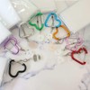 [Clear Pouch] Clear Pouch with Carabiner L/Pink Coolier Accessory Case,