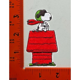 ACE Snoopy Flying Ace Embroidered Iron-On Patch - Peanuts Cartoon Character Badge