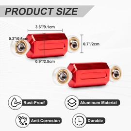 Billet Aluminum Sway Bar End Links for the Can-Am Ryker 600/900 / Rally (2019-2025) & Sport (2022-2025)| Rod End Kit (Red1)