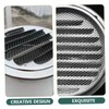 WOONEKY Exhaust Fan Cover Stainless Steel Rain Hat Round Air