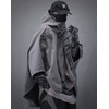 Niepce Inc Japanese Techwear Hooded Cape Jacket for Men (US,
