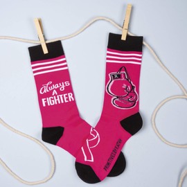 Primitives by Kathy LOL Made You Smile Silly Socks, Always a Fighter