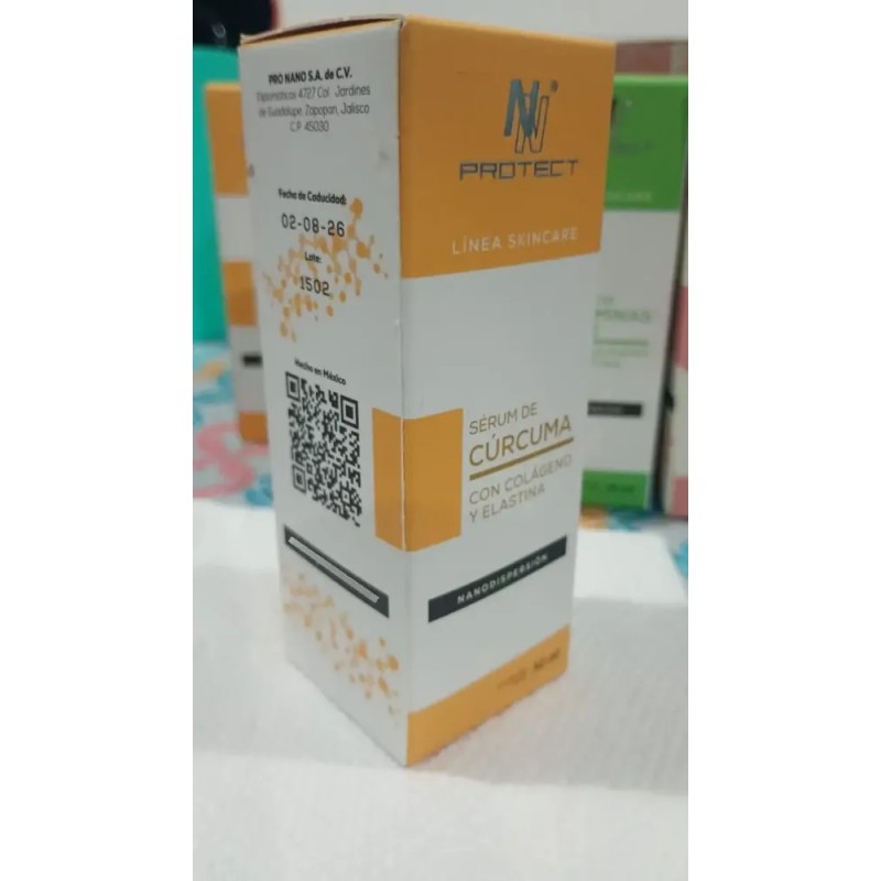 Sérum Facial Cúrcuma Colágeno Elastina Nn Protect 30ml