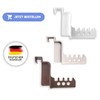 DE-Plastik Door and Window Hooks 90 x 125 mm Beige