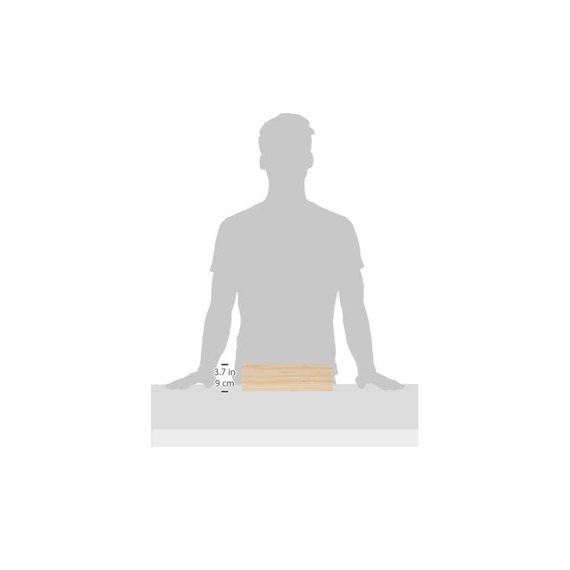 Trademark Innovations 12" Wooden Stacking Puzzle Game with Wood Box