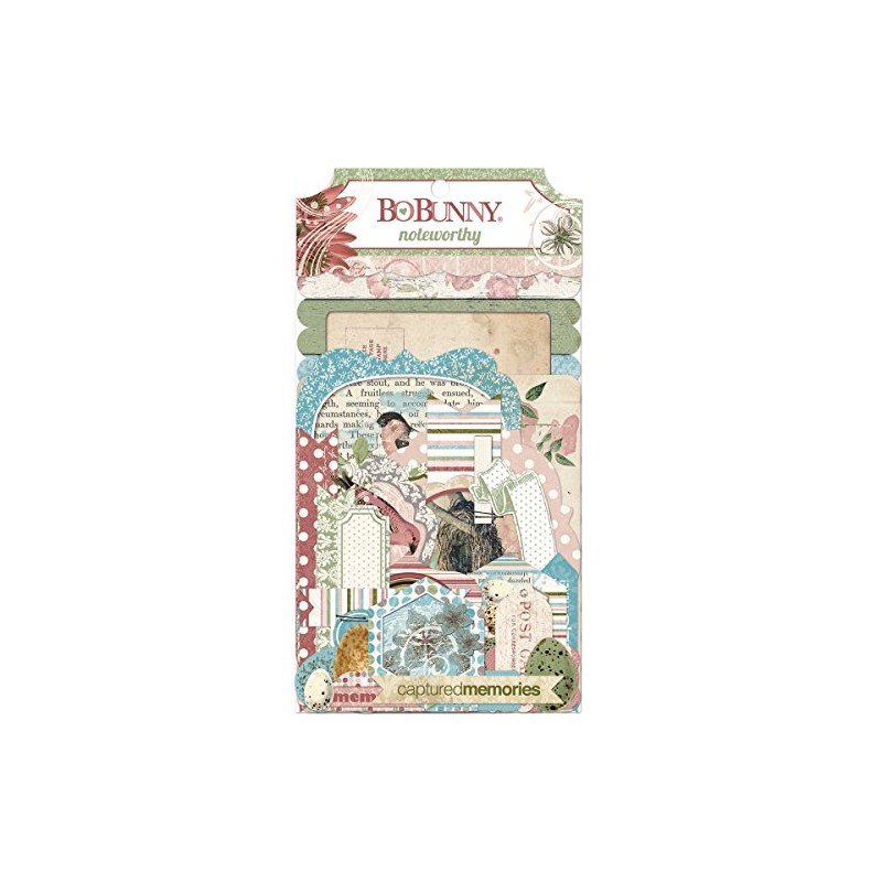 Bo Bunny Garden Journal Noteworthy Die-Cut Journaling & Accents Cardstock