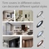 Jolux 4 Pack Bronze Matte Plastic Ring Trim for Decorated