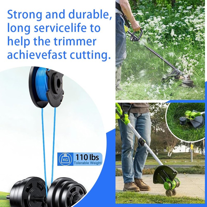 4PCS String Trimmer Line,Replacement Spool,Compatible with Ryobi One+ AC14RL3A, Olt1832
