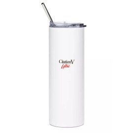 Citation V Ultra Stainless Steel Water Tumbler with straw - 20oz.