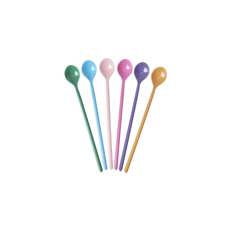 Rice Latte Spoons "La Joie De Vivre" Melamine Set of