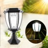 Outdoor Solar Powered LED Light Pillar Light Post Lamp Garden