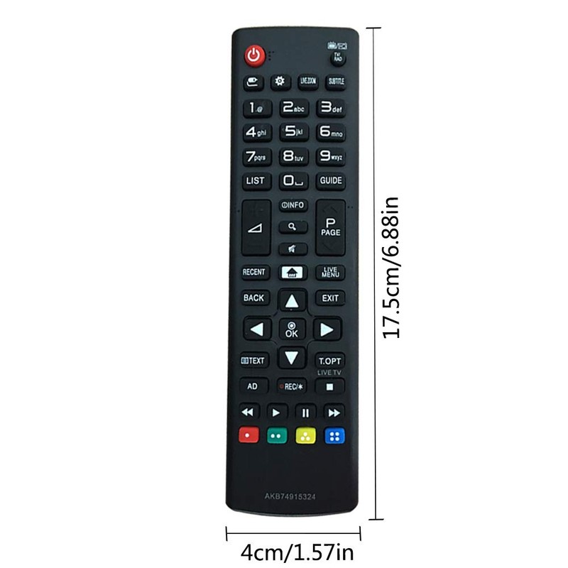 Replacement Remote Control for LG Smart TV AKB74915324
