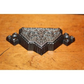 Restored Ornate Antique Victorian Cast Iron Bin Apothecary Cupboard Pull L-8