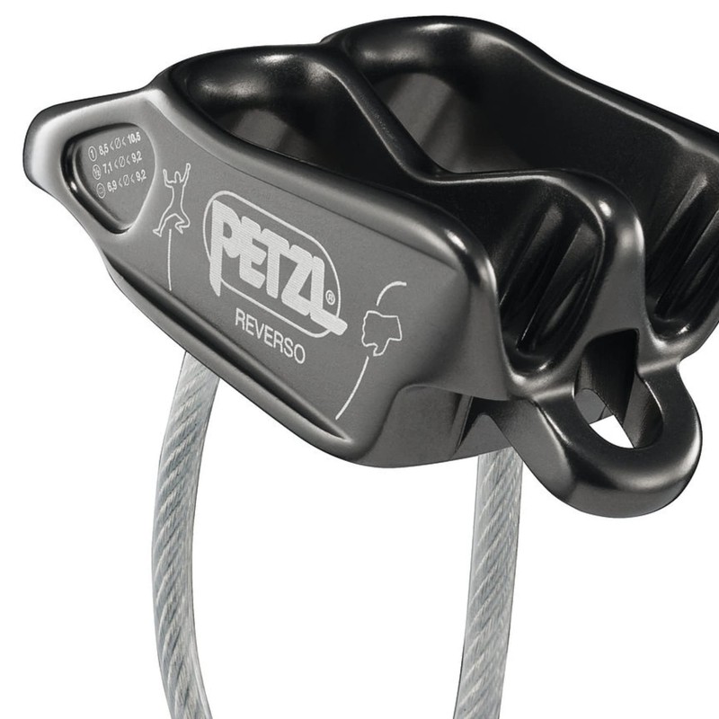 PETZL Reverso Multi-Purpose Beray/Lapel Device, Green, One Size Fits All