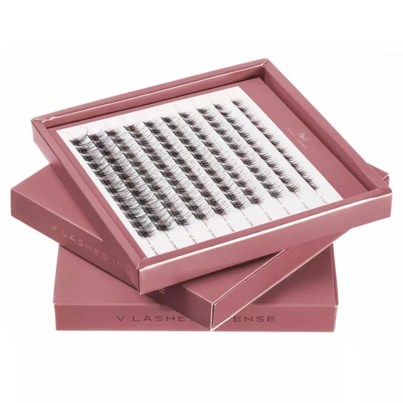 MANY BEAUTY "Intense" False Eyelash Clusters, 120 Pieces, Single Eyelash